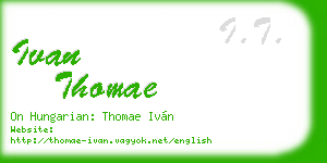 ivan thomae business card